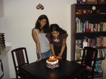 Kiran, helping Kalpana to make a wish