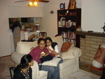 Kalpana, Pratima, and Anjali -- clearly not ready for this photo.