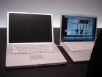 My 2+ year old PowerBook G4 beside the new MacBook Pro