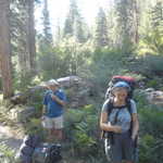 Mike and Elizabeth, on a hiking break.