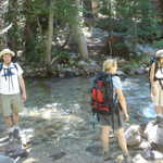 Getting 1 out of 3 to face the camera is actually fairly good for this group. L-R: Mike, Elizabeth, and Tamsen.