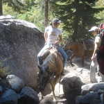 We have to share the trail with horses