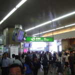 The inside of Shinjuku station, one of the busiest in the world according to Wikipedia