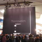 Apple banner for the MacBook Air: "Thinnovation"