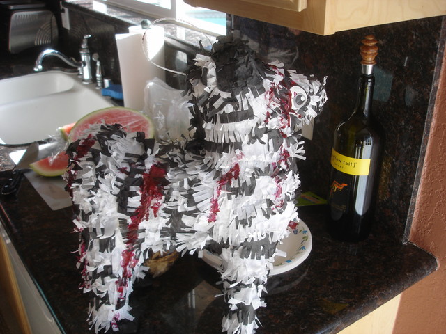 The bloodied pinata