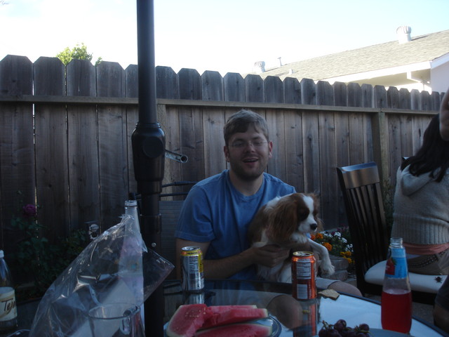 Nate, holding Zoey