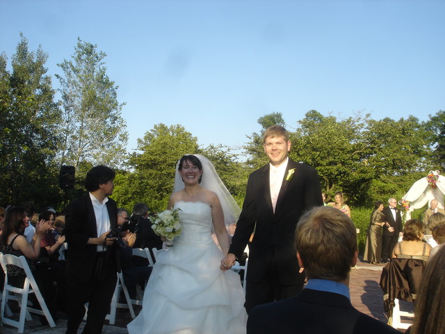 Nate and Jessica, just married