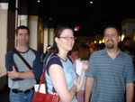Chris, Sarah, and Justin -- waiting in line for the Empire State Building.