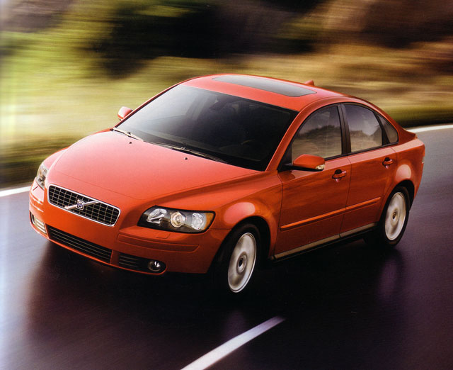 The Volvo S40, in Passion Red