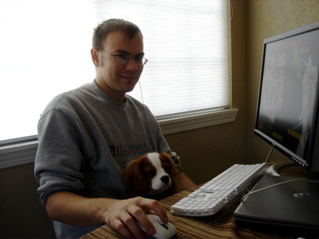 Chris and Zoey playing Quake III