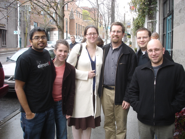 Rushabh, Kristen, Sarah, Justin, me, and Kevin