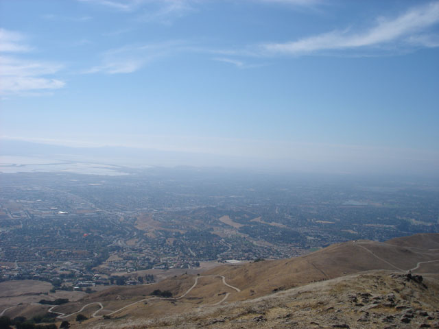 A view from the top of mission peak