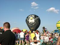 The POW*MIA balloon, just before take-off.