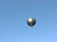 The POW*MIA balloon, way up in the sky.